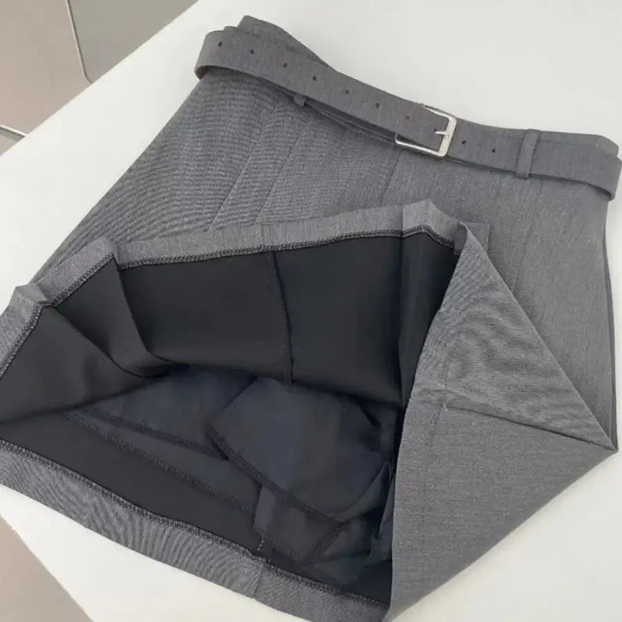 Mini Skirt With Belt