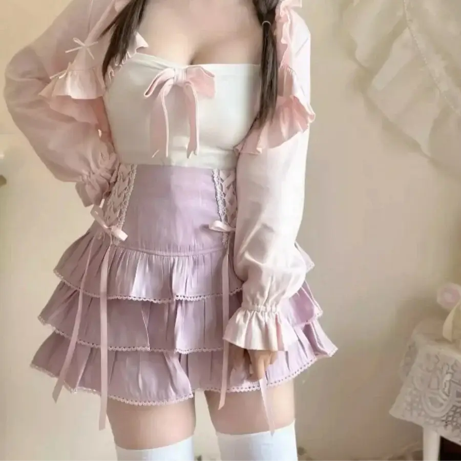 Mini Skirt With Bow