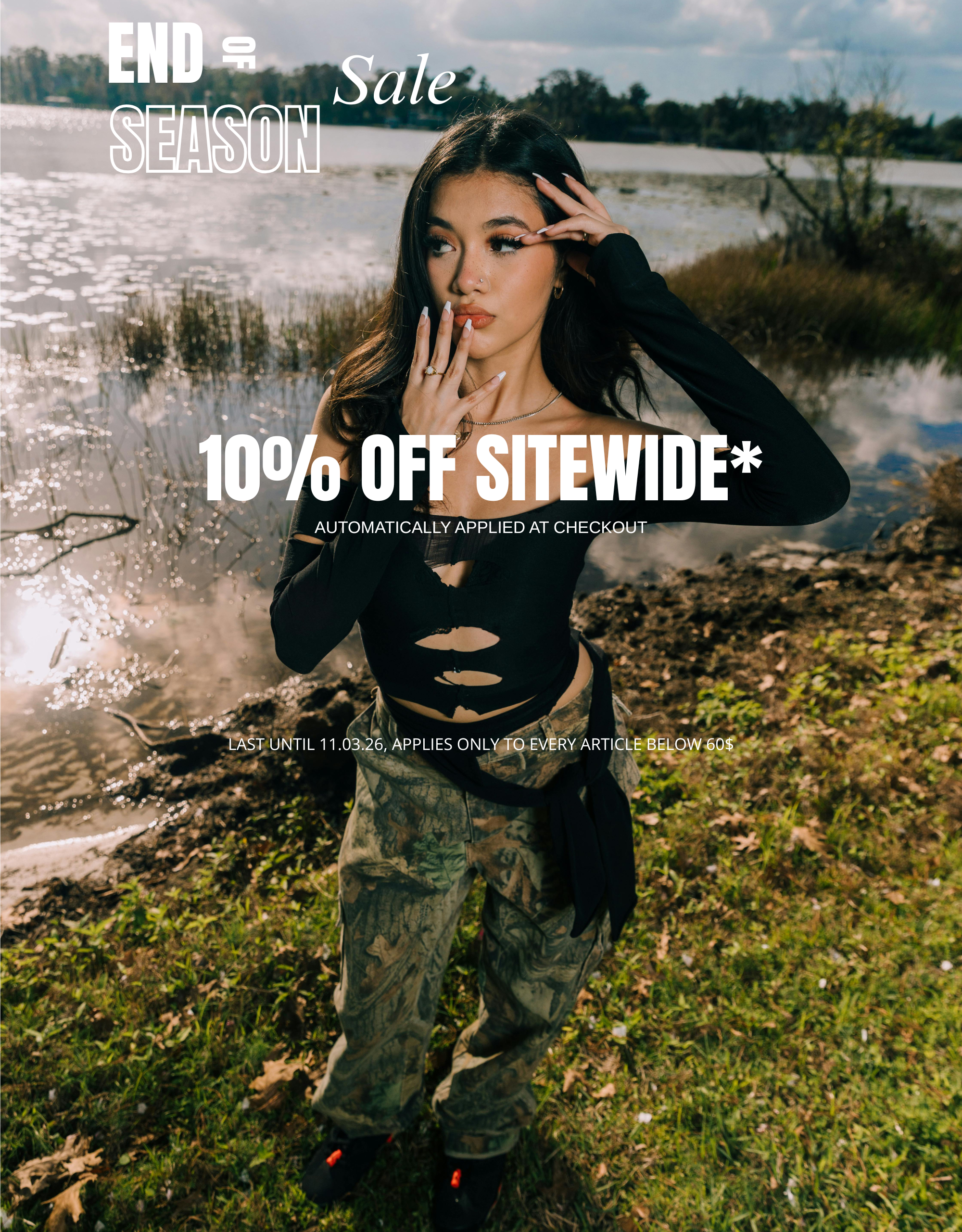 aesthetic clothing model posing