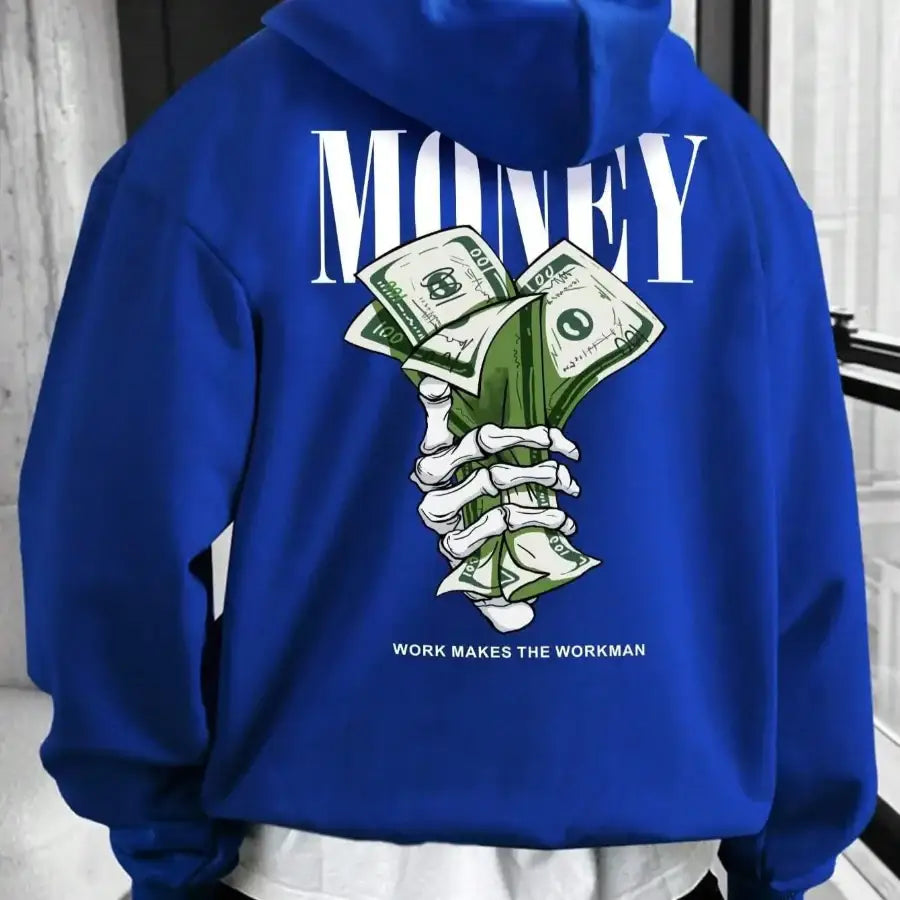 Money Hoodie - Blue / S