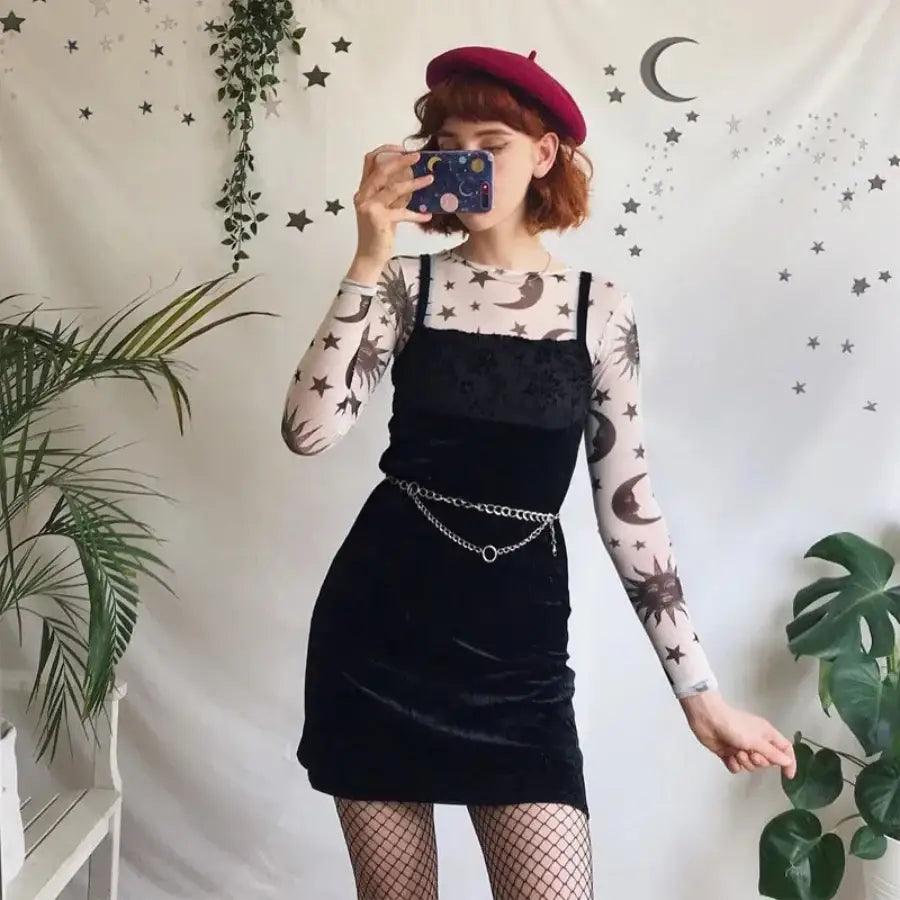 Moon Mesh Top