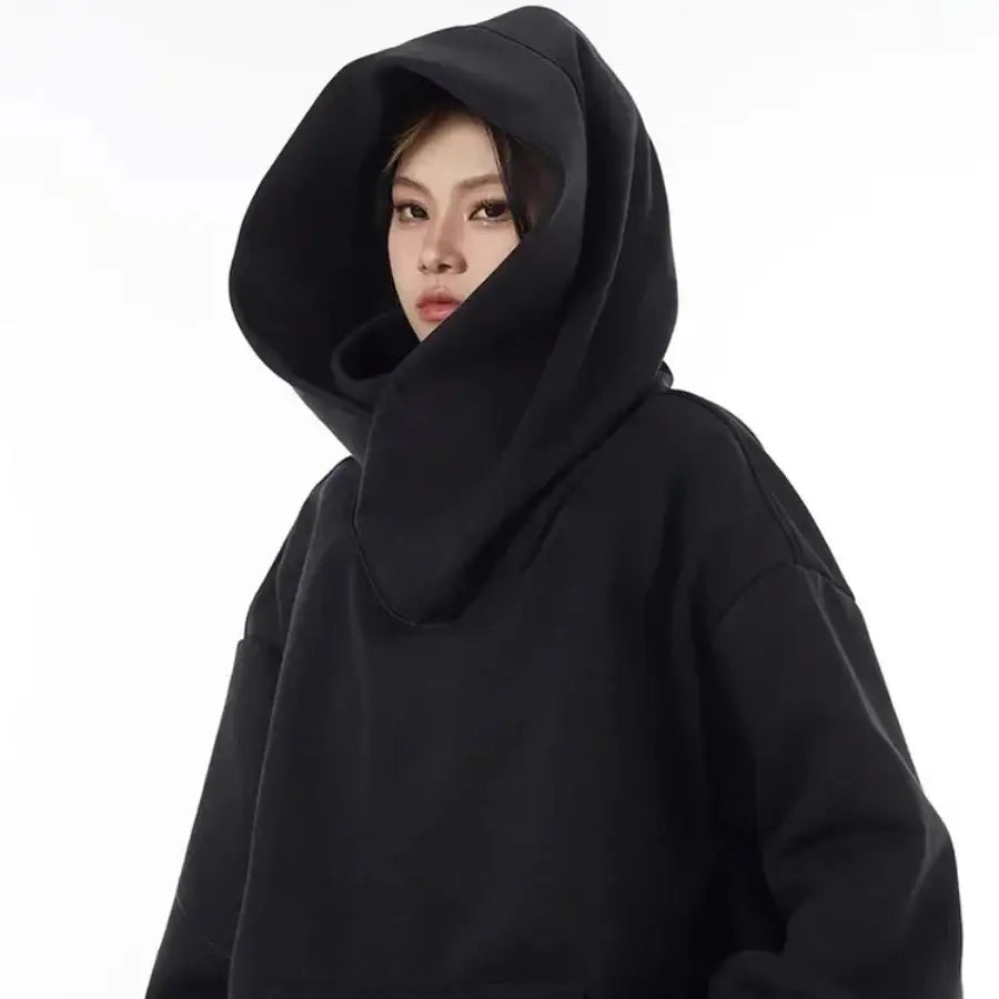 Ninja Hoodie Mask - Black / S