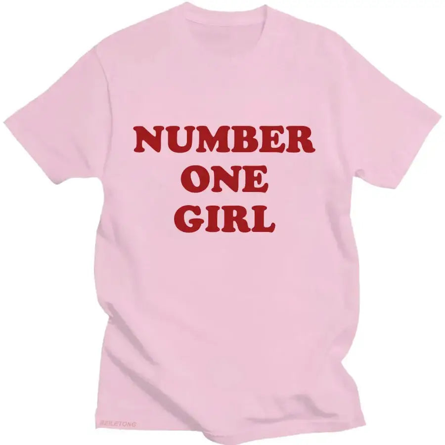 Number One Girl Shirt - Pink / XS