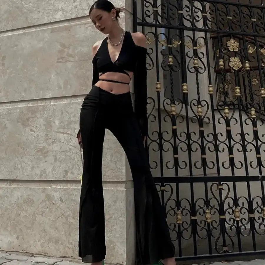 Off The Shoulder Mesh Top