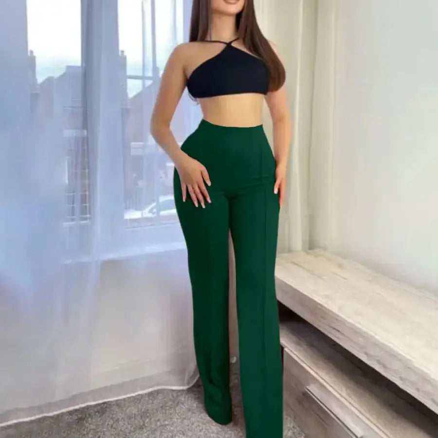 Office Pants Women - Green / S