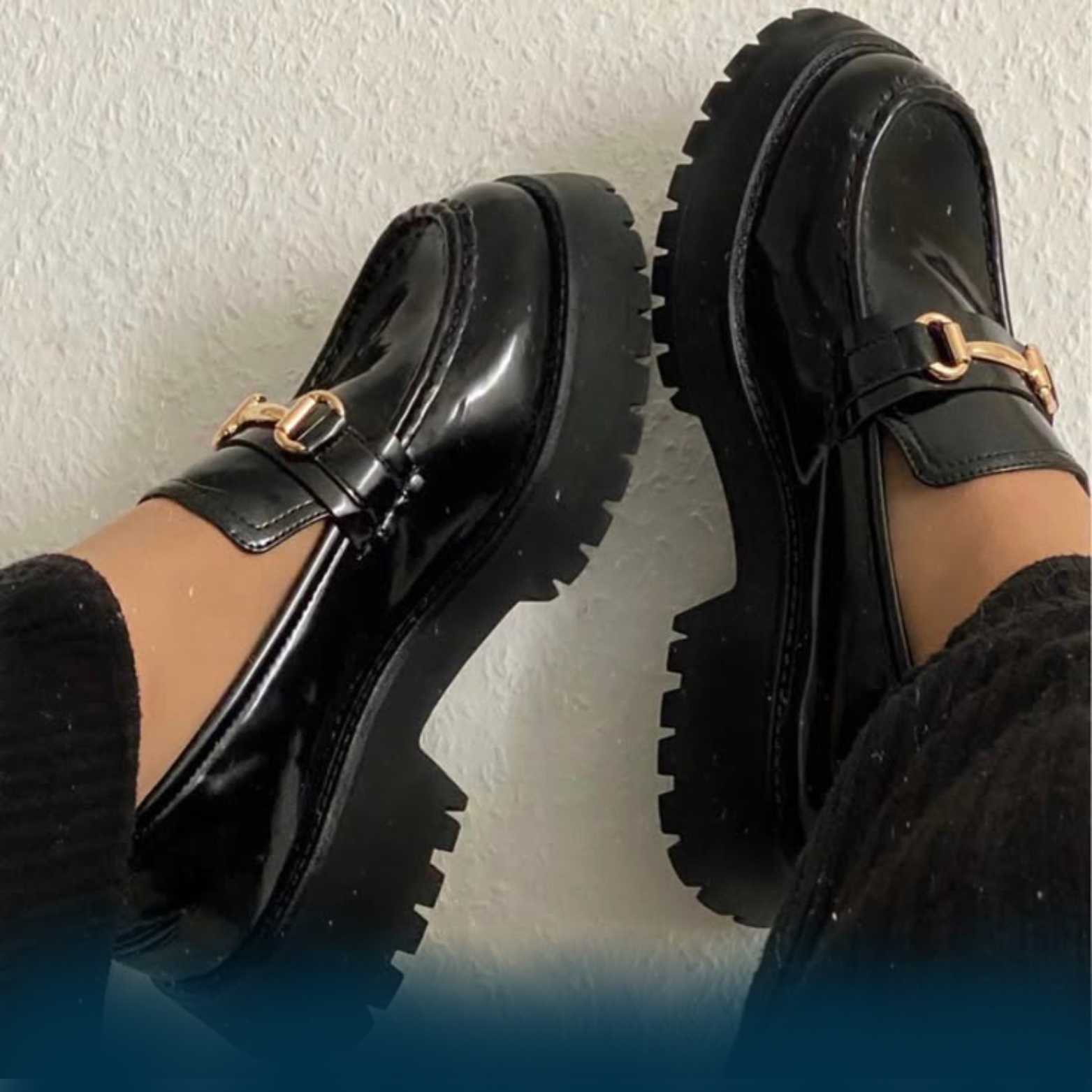 black old money mocassins 