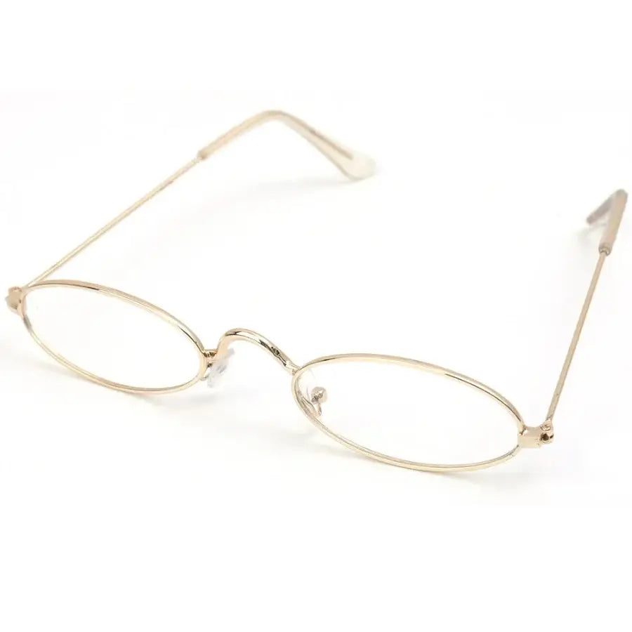 Oval Glasses Gold