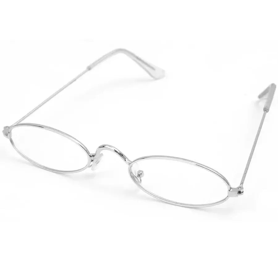 Oval Glasses Silver