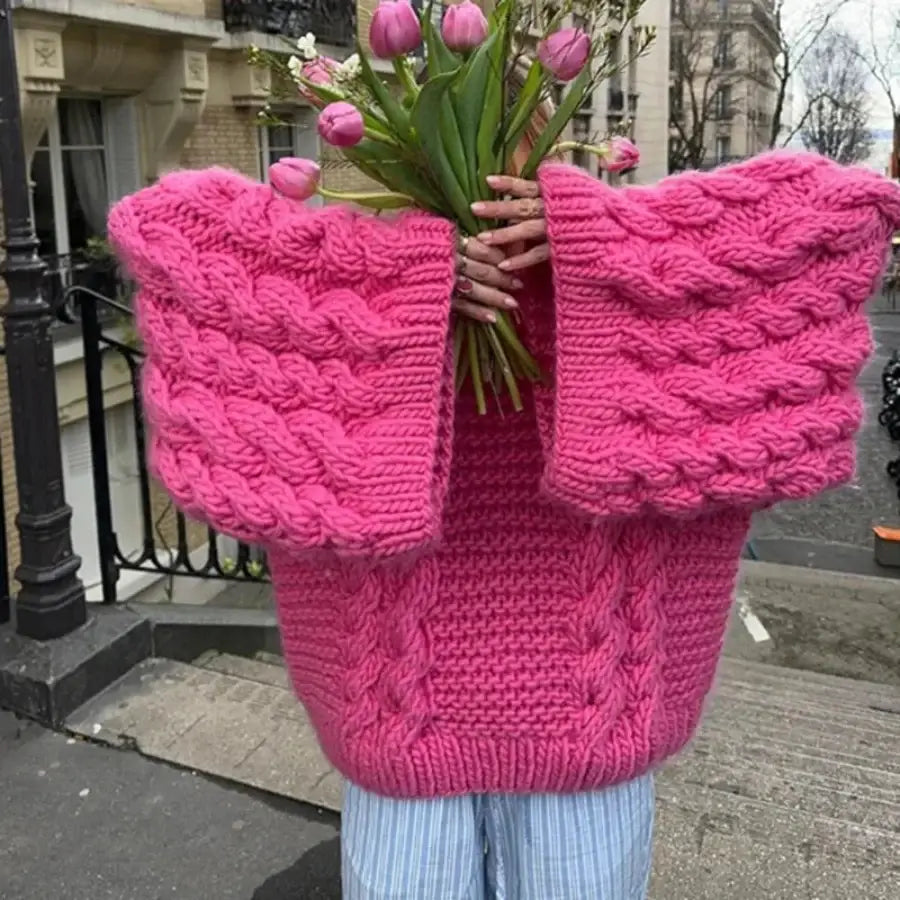 Oversized Cable Knit Sweater