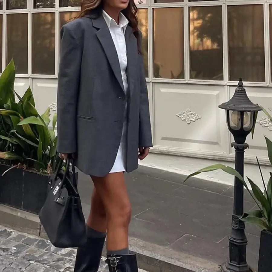 Oversized Grey Blazer