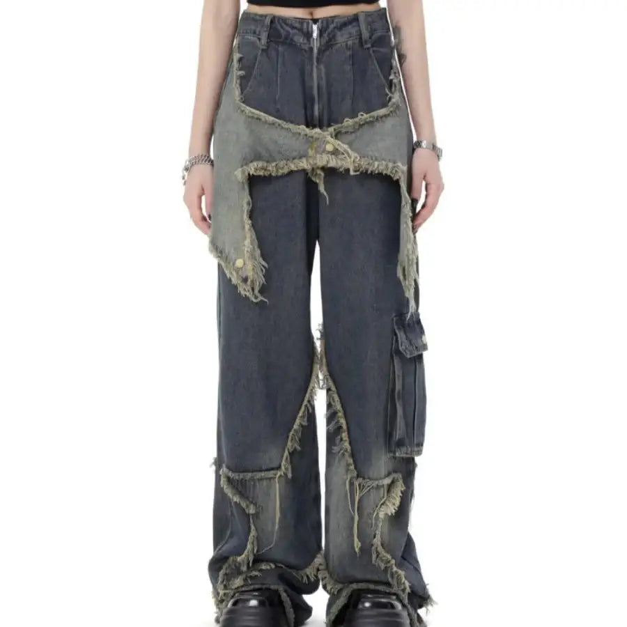 Patchwork Star Jeans
