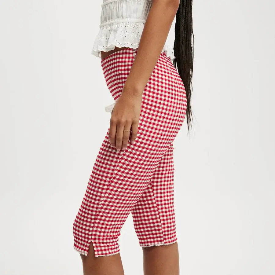 Plaid Capri Pants