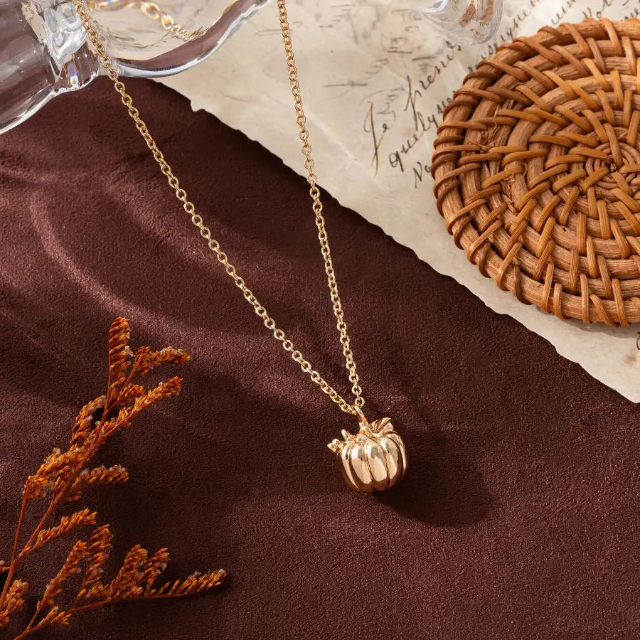 Pumpkin Necklace Gold / 45cm