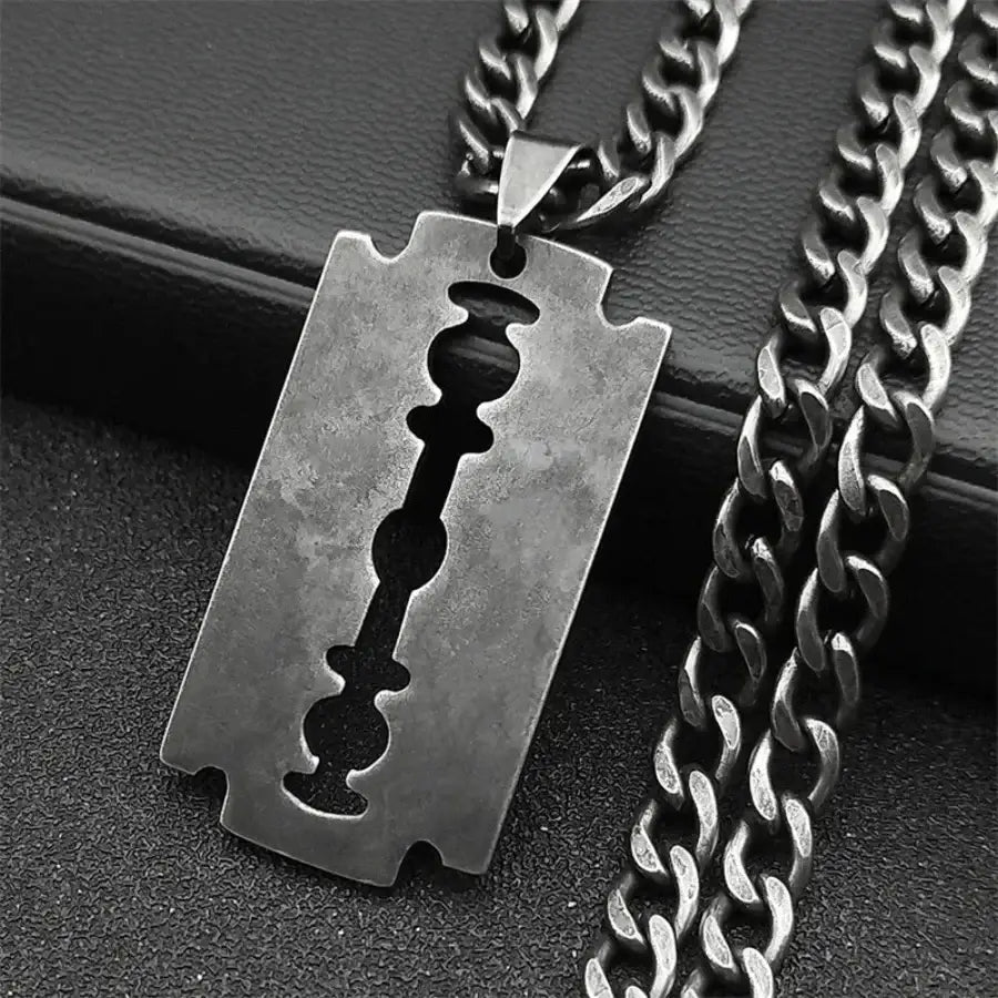 Razor Necklace - Black