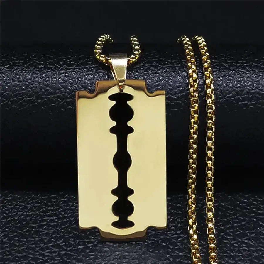 Razor Necklace - Gold