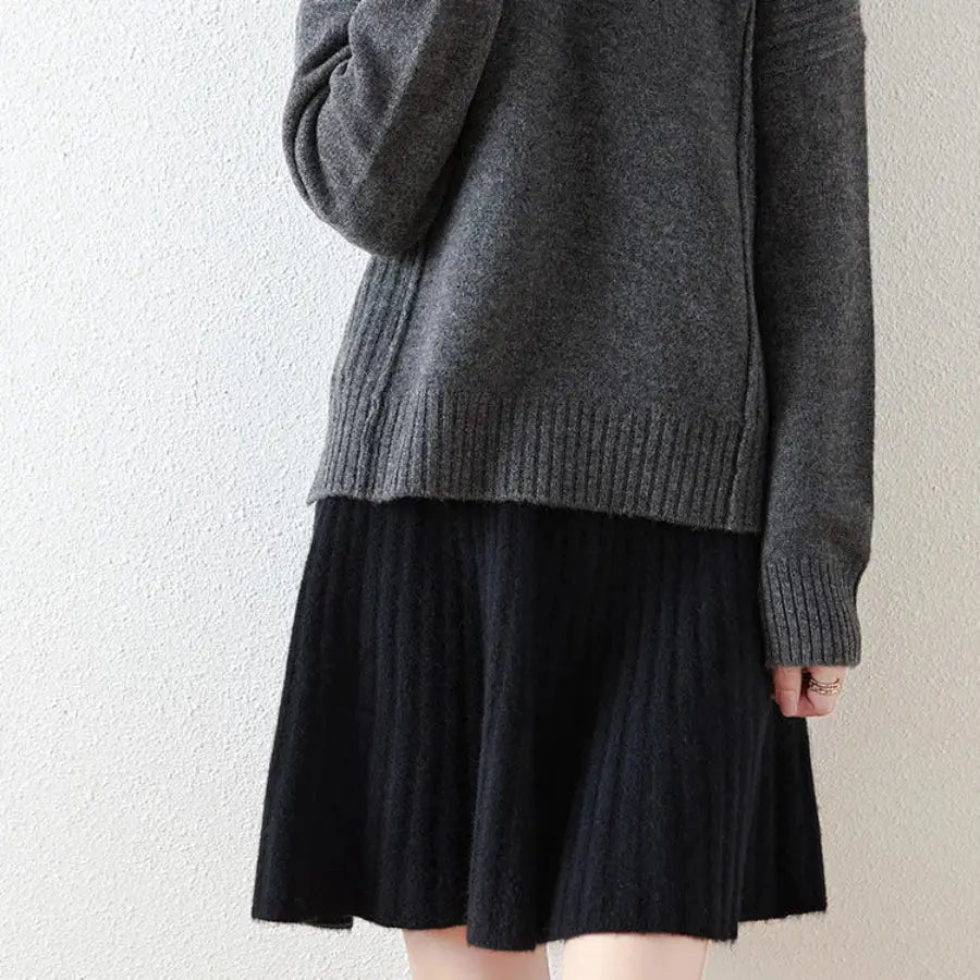 Rib Knit Mini Skirt