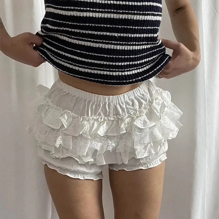 Ruffle Lace Shorts S