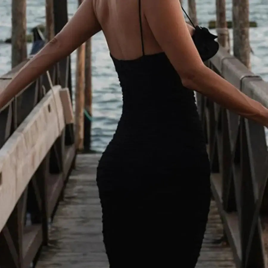 Ruffled Off The Shoulder Dress