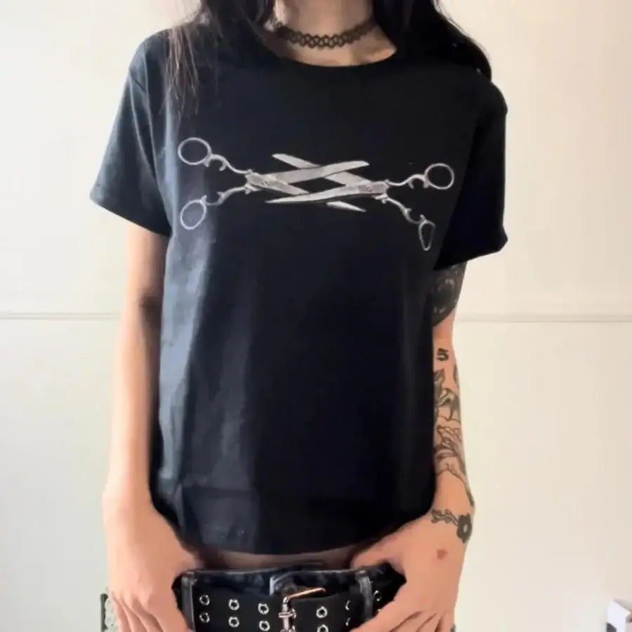 Scissoring Shirt - Black / S