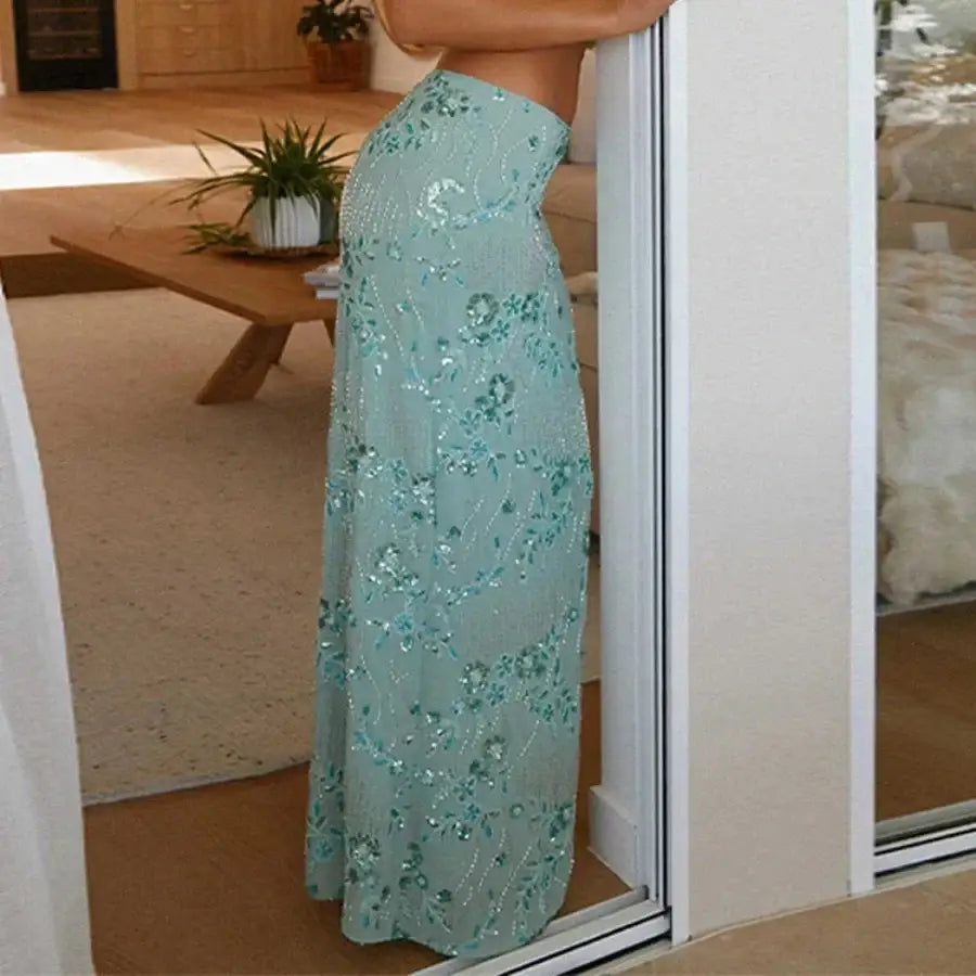 Sequin Long Skirt