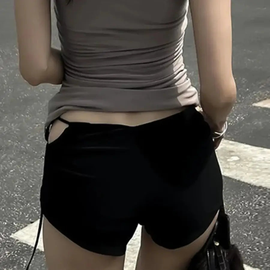 Side Lace Up Shorts