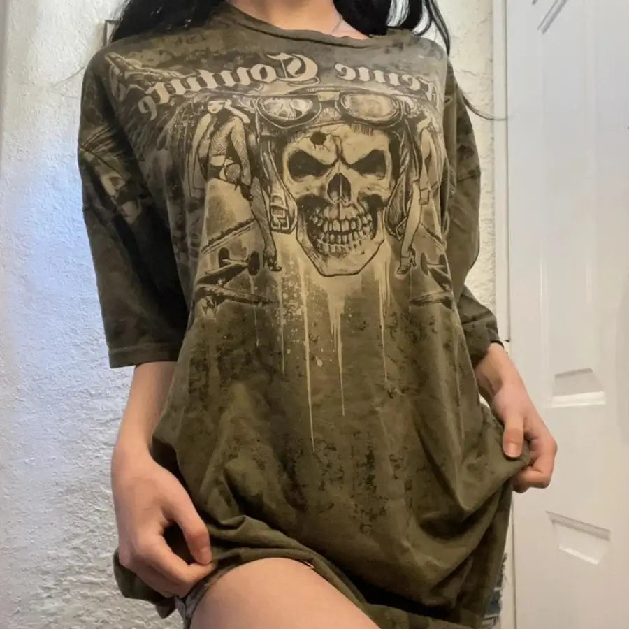Skull Graphic Tee - Design 1 / S