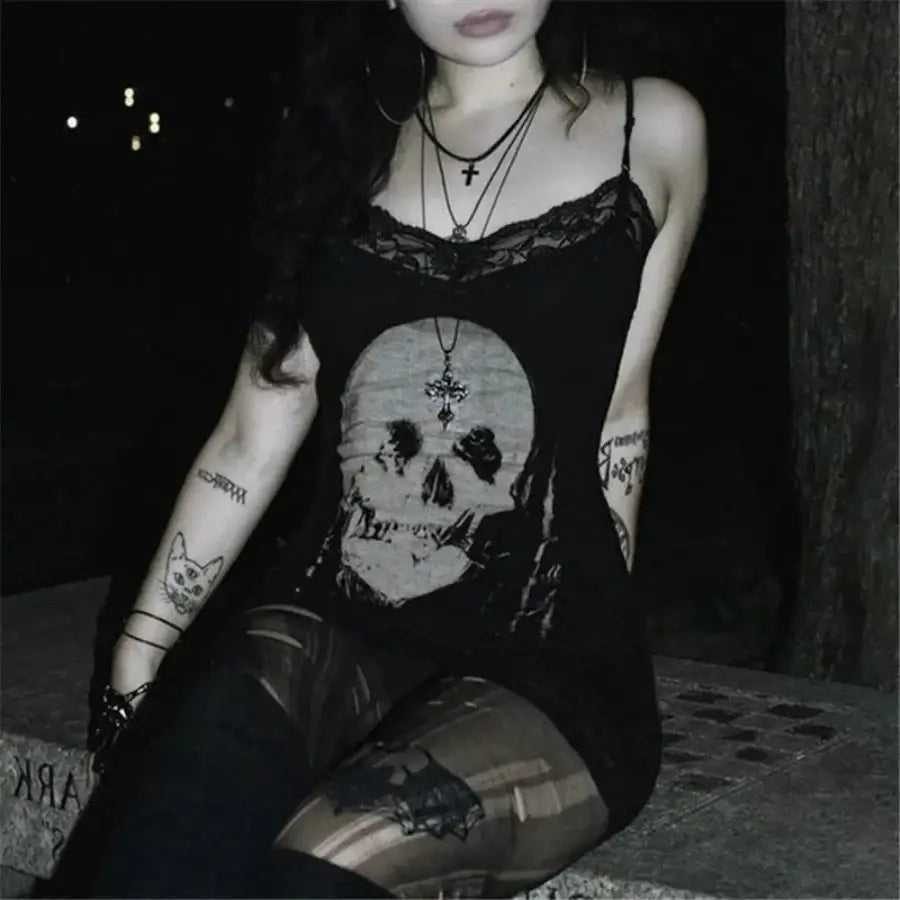 Skull Print Dress