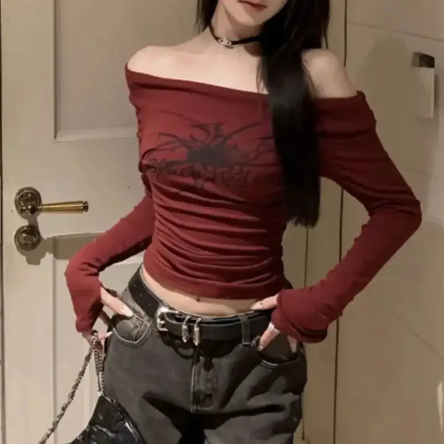 Spider Off The Shoulder Top