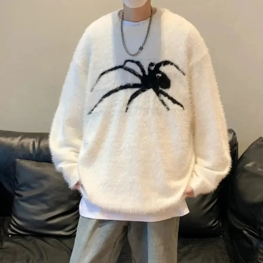 Spider Sweater - White / M