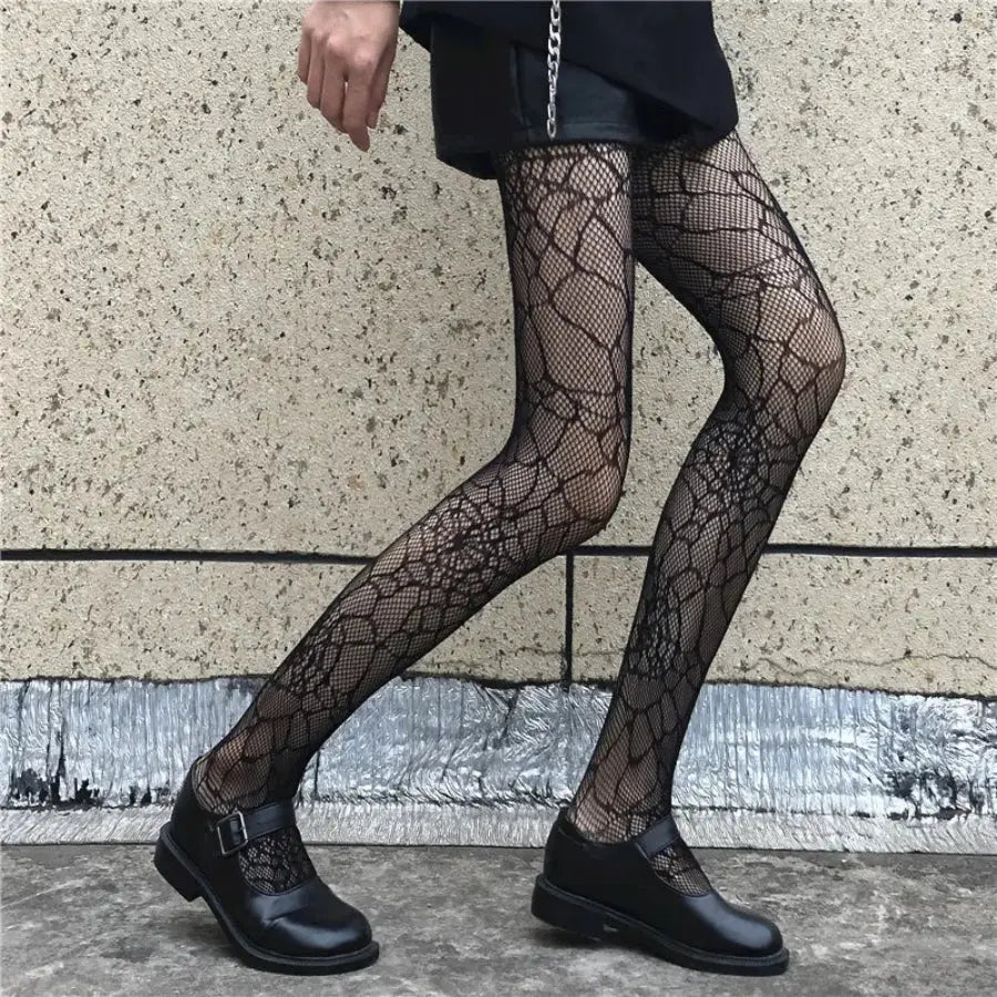 Spider Web Pantyhose - One Size
