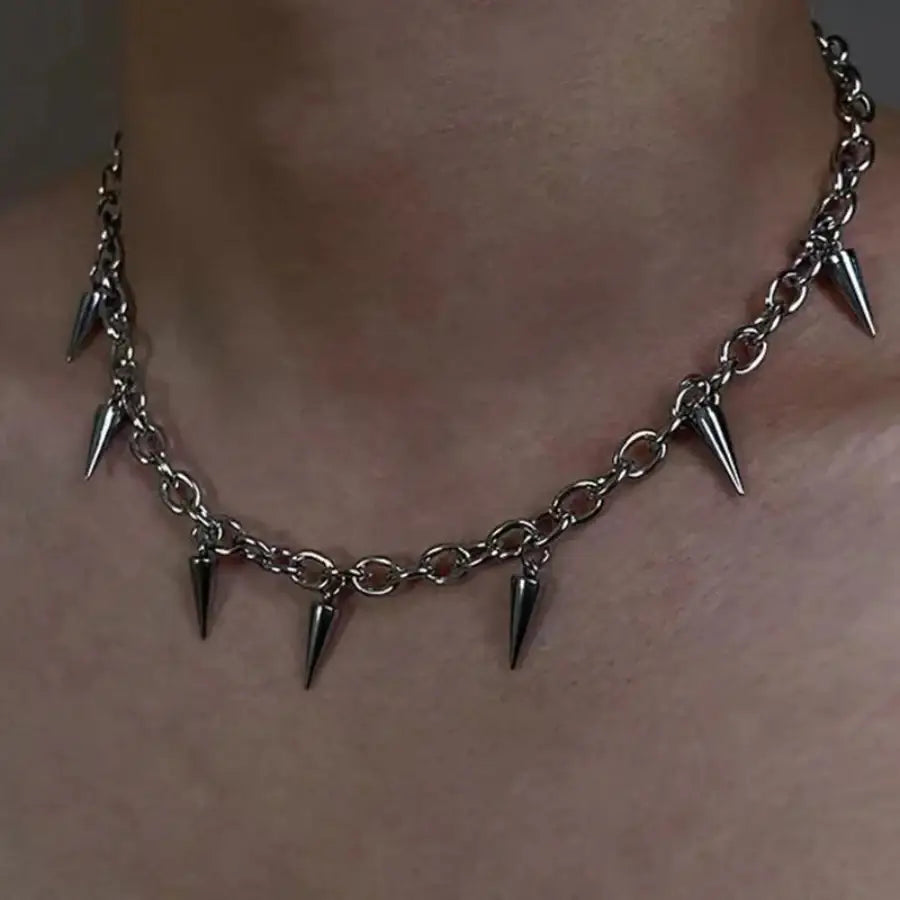 Spike Necklace - Silver