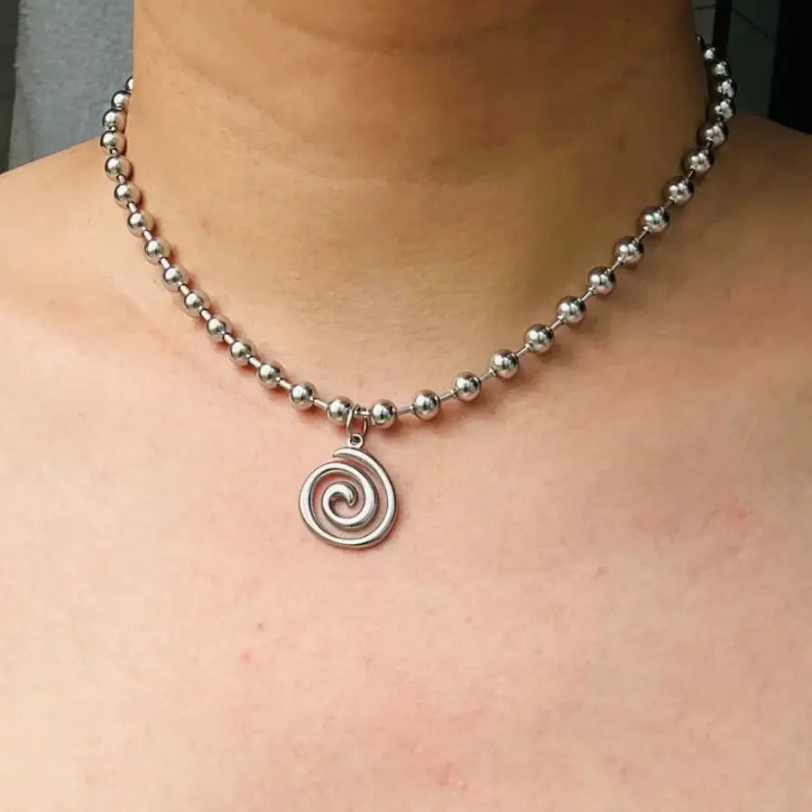 Spiral Necklace - Silver