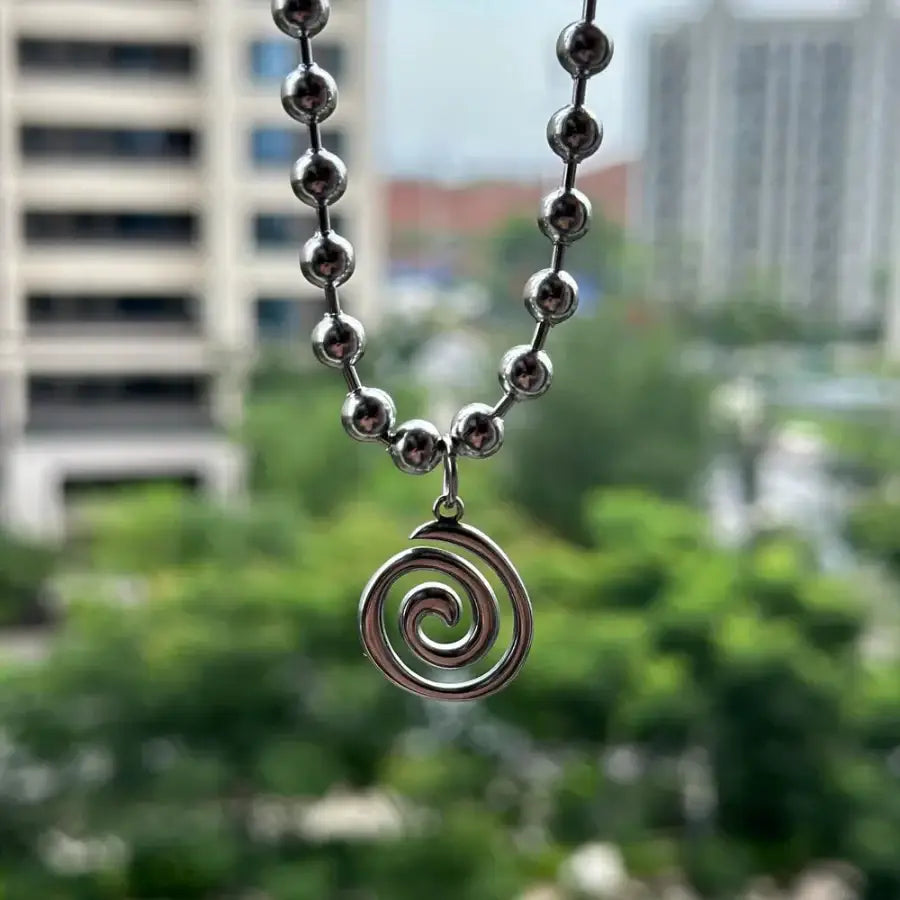 Spiral Necklace - Silver