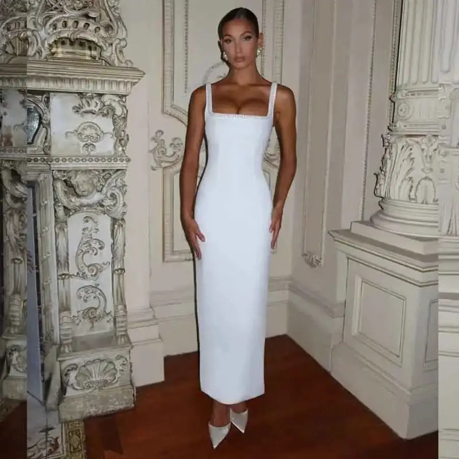 Square Neck Bodycon Dress