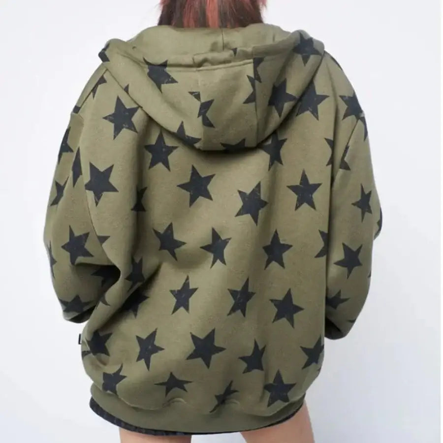 Star Zip Up Hoodie