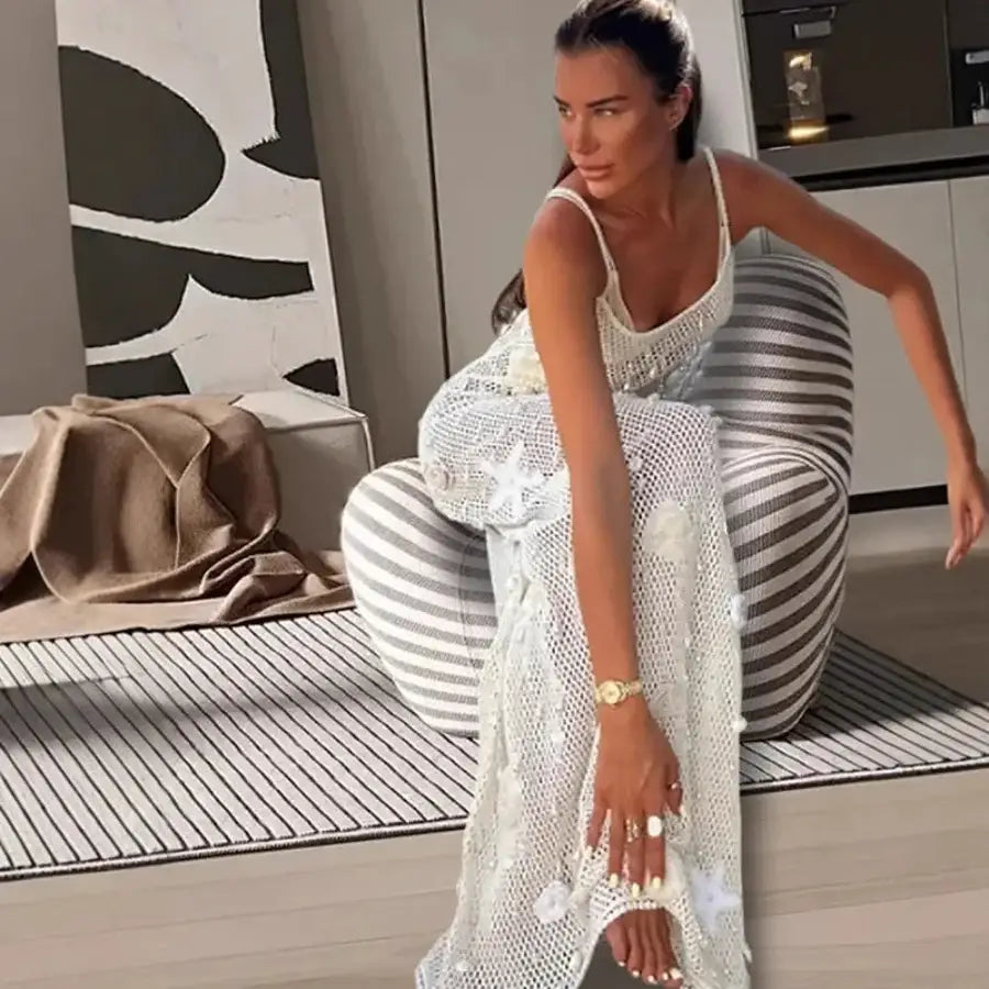 Starfish Crochet Dress - S