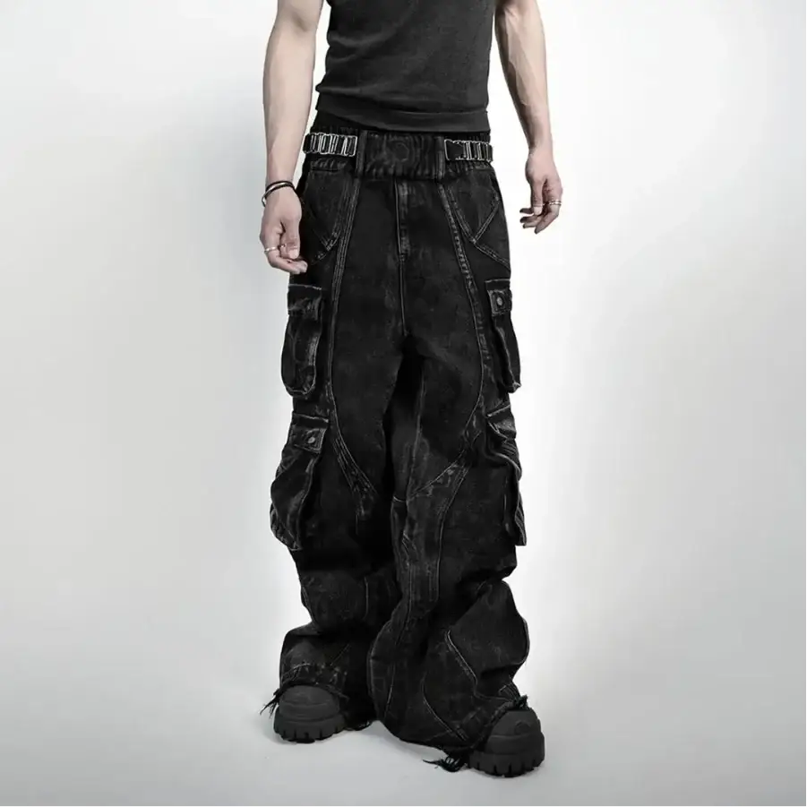 Strap Cargo Pants