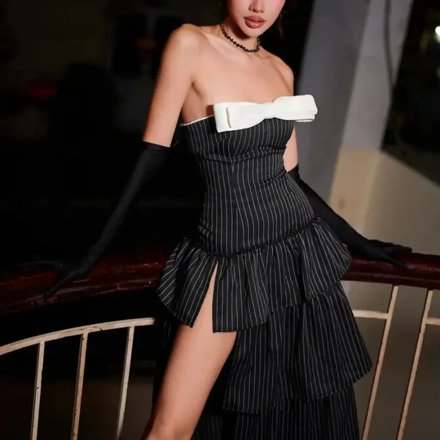 Strapless Bow Dress