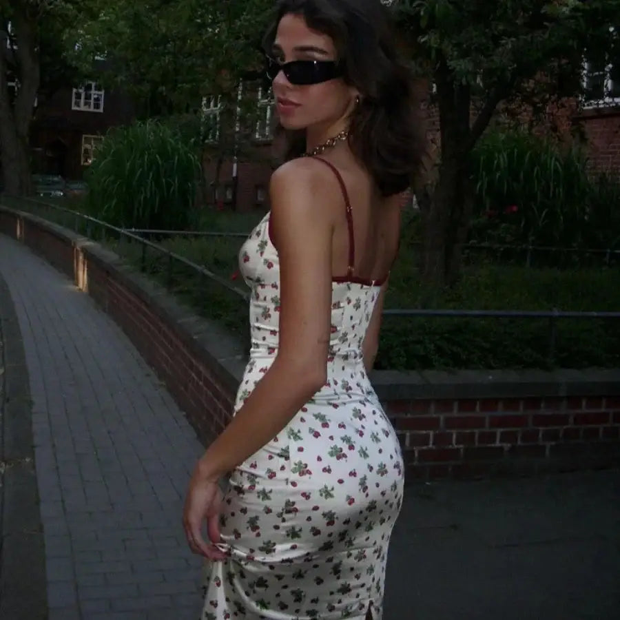 Strawberry Print Dress