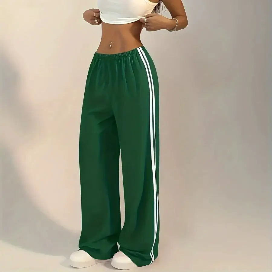 Sweatpants With Line On The Side - XS
