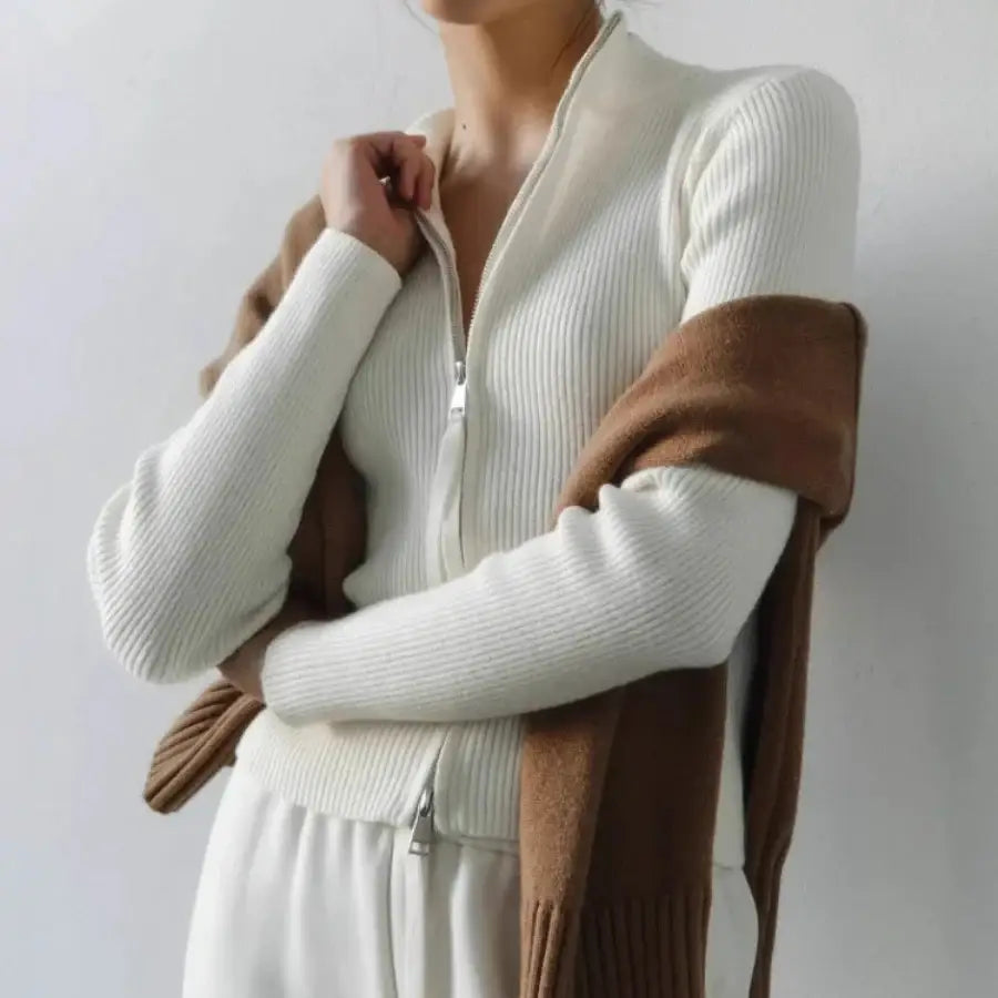 Turtleneck Double Zip Sweater