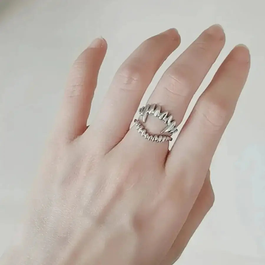 Vampire Teeth Ring One Size