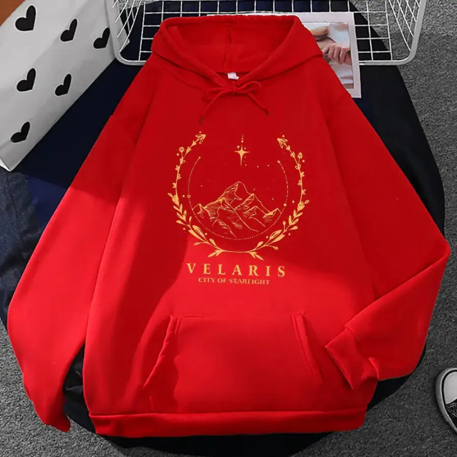 Velaris Hoodie - Red / S