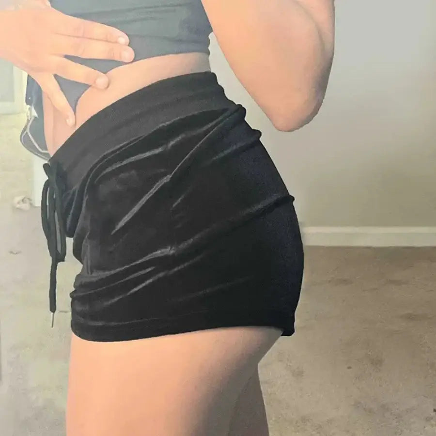 Velvet Mini Shorts