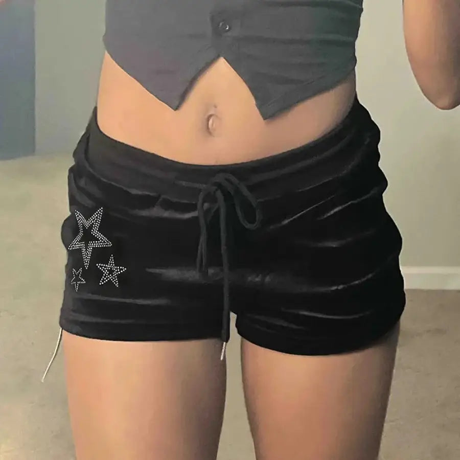 Velvet Mini Shorts - S