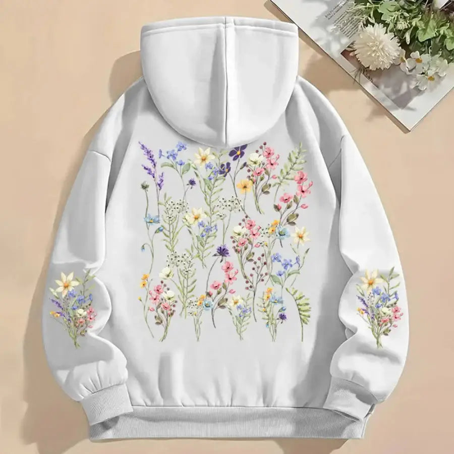 Wildflower Hoodie - White / XS