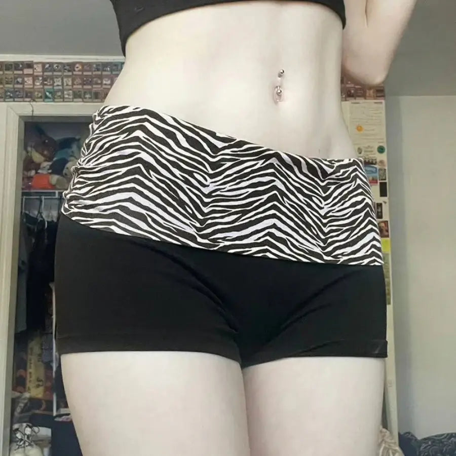 Zebra Print Shorts - S